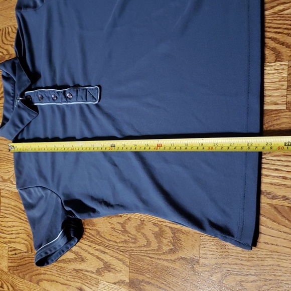 (M) Aurea Dri-Max Collared Top Golf Sporty Athleisure Splid Color Fitted - Picture 4 of 7